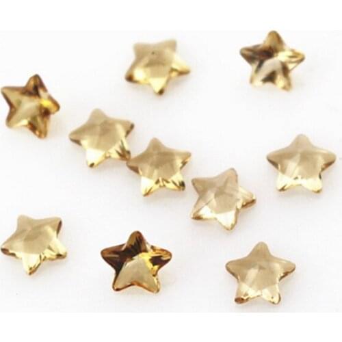 New Arrival 100pcs Birthstone Gold Crystal Star Floating Charms Living Resin Memory Lockets Pendants DIY Jewelry Charm