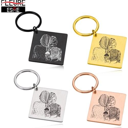 Original Customized Keychain for Women Sister Best Friend Personalized Gift Custom Name Keyring Keychain for Car Keys Backpack