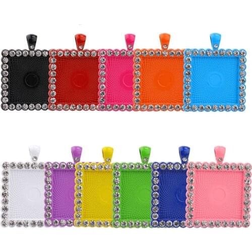 20PCS Pendant Cabochon Base DIY Jewelry Making Necklace Crafts Supplies Diamond Zircon Alloy jewellery Tray Handmade Findings