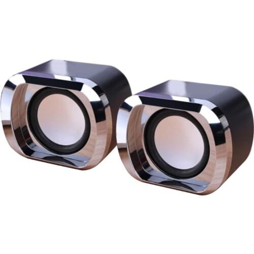 AUX USB Computer Speakers Wired Bass Stereo Mini Speakers for Laptop Desktop Phone T84C