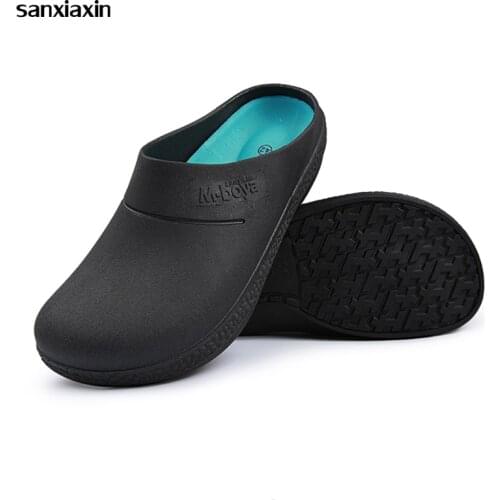 Sanxiaxin Non-slip,oil Resistant Kitchen Medical Shoes Doctor Nurse Surgical Lab Slipper Work Shoes Hospital Nursing Accessories