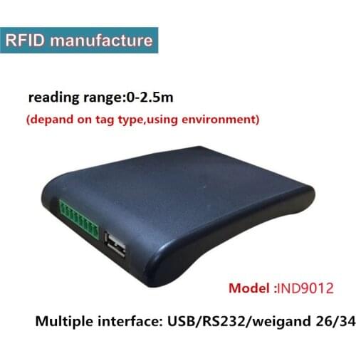 Desktop uhf rfid reader 1-3m rfid reader writer with usb interface provide sdk built in 2dbi/0db Label data compilati work for