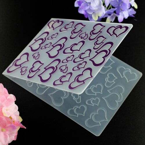 Heart to heart New Plastic Embossing Folders for DIY Scrapbooking Paper Craft/Card Making Decoration Supplies Y015