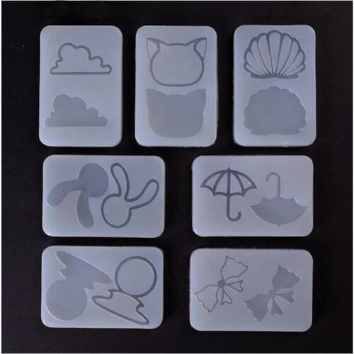 DIY Rabbit Cat Shaker Silicone Mold Charms Handmade Jewelry Fillings Pendant Accessory Epoxy Resin Cabochon Hollow Mould Craft