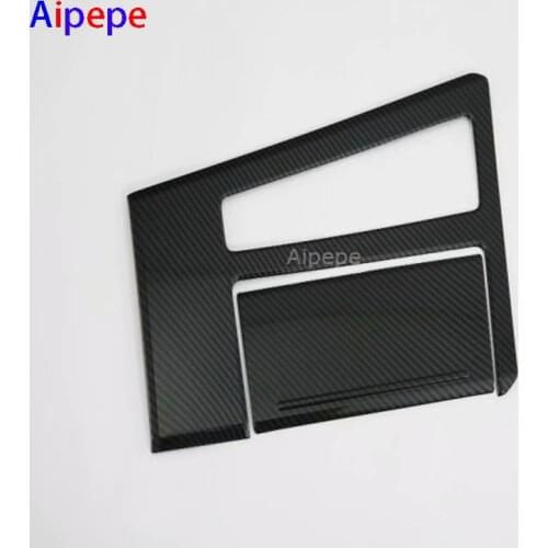 Car Styling Center Console Gear Shift Panel Frame Decoration Stickers Cover Trim 2pcs Left Hand Drive For Audi A6 C8 2019