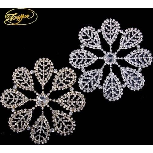 Rhinestone Applique Gold/Silver Basic Garment Sewing Wedding Dress Decoration DIY Strass Sparkling Adornment Crafts