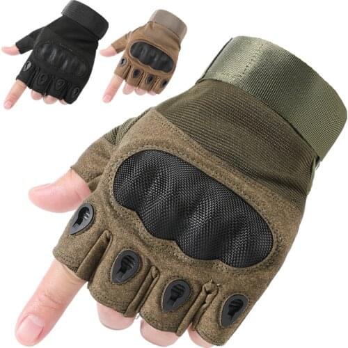Newly Fingerless Tactical Gloves Military Mittens For Fitness Male Antiskid Bicycle Motorcycle Men Women Moto Half Finger Gloves