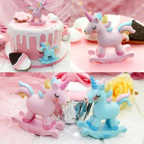Unicorn Cake Topper Happy Birthday Cake Topper Party Decoration Crown Cake Topper Unicorn Birthday Theme Party Set