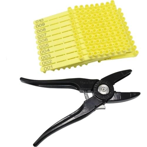 1set Livestock Animal Ear Tag Pliers Dog Rabbits Sheep Ear Tags Nylon Material Sheep Laser Ear Tag N0.001-100