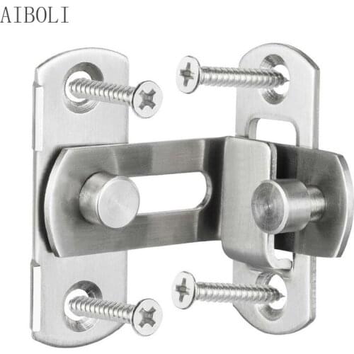3/4 Inch 90 Degree Right Angle Door Latch Hasp Bending Latch Barrel Bolt with Screws for Doors Buckle Bolt Sliding Lock