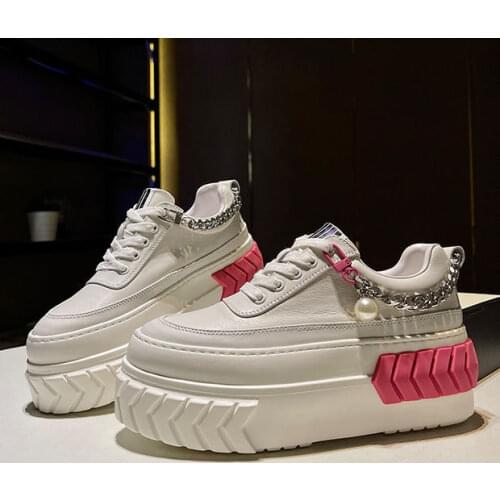 2021 Spring Autumn Women Fashion Platform Sneakers Casual Shoes Woman Vulcanize Shoes White Shoes Women Trainers