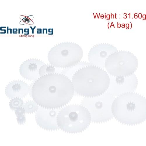 Hot 58 styles Plastic Gears Cog Wheels All The Module 0.5 Robot Parts DIY Necessary