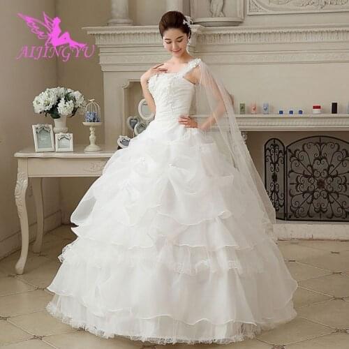 AIJINGYU dresses comunion weding plus size wedding dress WU222
