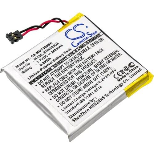 2021 Battery For Motorola SNN5950A Moto 360 240mAh / 0.89Wh