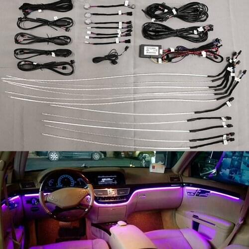 Car ambient light upgrade to 64 colors for Mercedes-Benz CLS E ML GL S class 2011-2015 atmosphere light