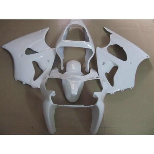 All white zx6r 2000 2002 2001 Injection Fairings For Kawasaki 00 01 02 Aftermarket Fairing Kit t11