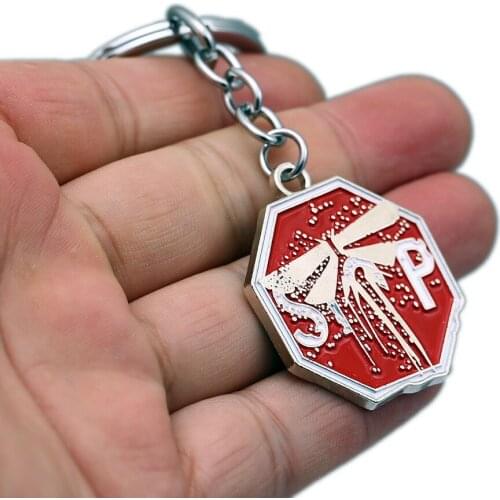 The Last of Us 2 Keychain Metal Key Ring Holder Men Car Women Bag Key Chain Pendant Chaveiro Game Jewelry