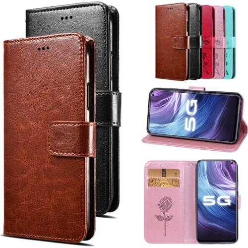 Case For Vivo Z6 iQOO 3 5G Cover Flip PU Leather Phone Protective Shell For Vivo S6 V17 S1 X30 Pro Y9s S5 V19 Case Protector Bag