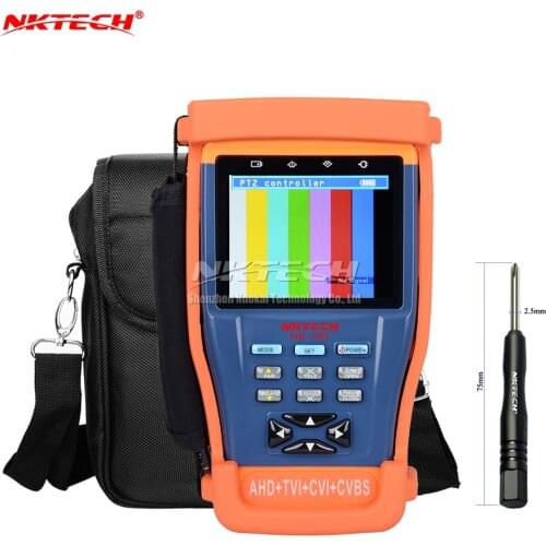 NKTECH CCTV Surveillance Camera Tester NK-895 4IN1 Video Monitor For Analog AHD TVI CVI CVBS Security Cameras Digital Multimeter
