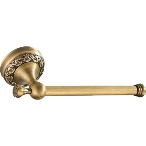 Toilet Kitchen Roll Paper Holder Vintage Brass Toilet Tissue Storage Hanger Rack Shelf