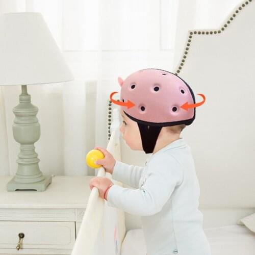 Toddler Infant Safety Helmet Baby Hat Helmets Learn to Walk Hat Baby Protective Play Helmet Soft Comfortable Harnesses Cap