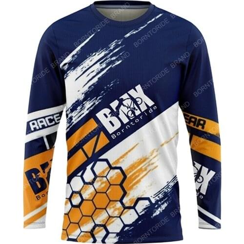 BMX Jersey Clothing Motocross Jersey Maillot Ciclismo Quick Dry Men Shirts MTB Jersey Men Long Sleeve Shirt Bicycle Jersey