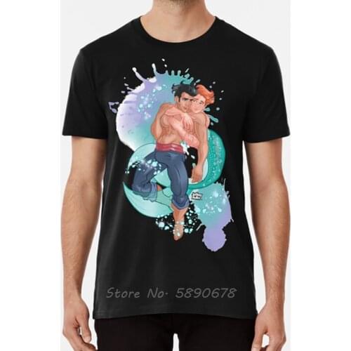 Love Has No Boundaries T Shirt Mermaid Merman Gay Lgbt Fantasy Love Tees Men Cotton Tshirt Harajuku