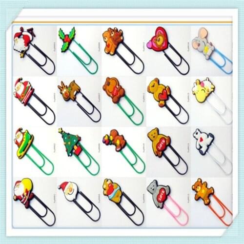 Hot sell 500pcs pvc cartoon Series bookmark Super Hero Figure Book marks for books School Office Supplies Memo Clip