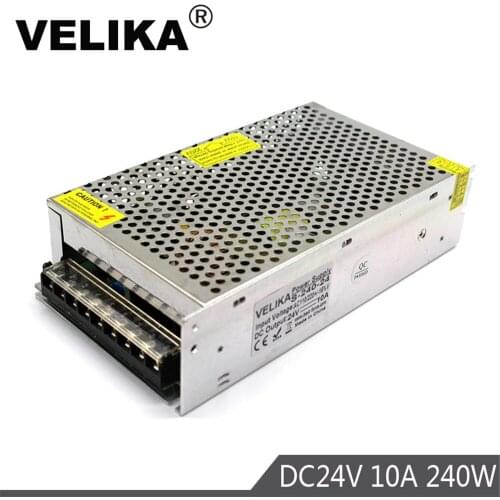 Single Output DC24V 10A 240W Power Supply Led Power Source Transformer 110V 220V AC-DC 24V SMPS For Strip Light Lamp 3D Printer