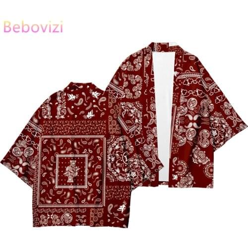 Plus Size XXS-6XL Yellow Green Red Beach Harajuku Japanese Style Fashion Girl Kimono Men Women Cardigan Haori Obi Asian Clothes