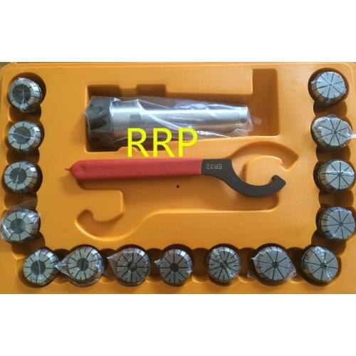 MT4 taper, 15pcs ER32 collet chuck set, MT4-ER32 milling chuck set for milling machine, best brand for accessories: ZHENGZHOU