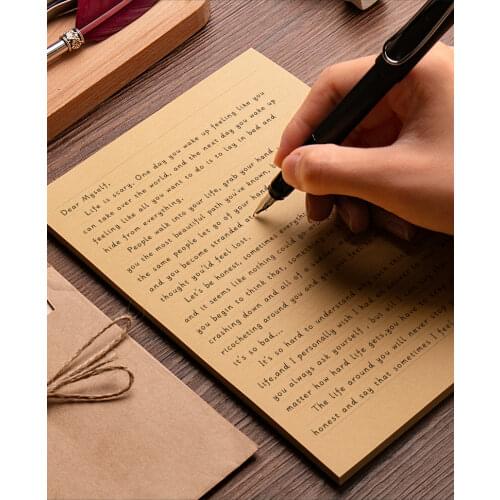 50 sheets A4/B5/A5 Vintage Kraft paper Writing Letter Stationery Romantic Creative Note craft Paper painting packaging paper