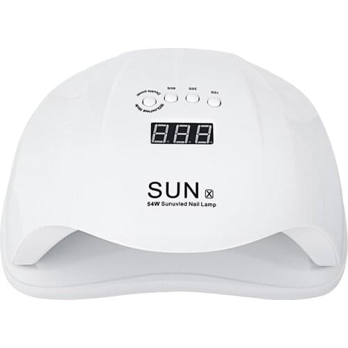 Nail Lamp Gel Polish Curing Lamp with Bottom 30s/60s Timer LCD Display Lamp for Nail Dryer 54W Nail Dryer UV LED