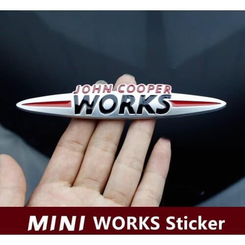 MINI JCW John WORKS Sticker Emblem Decor For Mini Cooper One Countryman R50 R52 F55 F56 R55 R56 R60 F60 Car Accessories