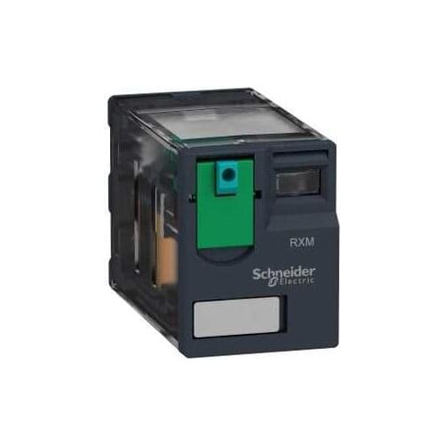 Miniature plug-in relay, 12 A, 2 CO, 12 V DC RXM2AB1JD