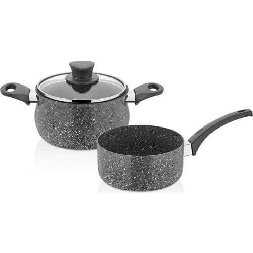 Gray Color 14 CM Milk Pot Coffee Pot Set