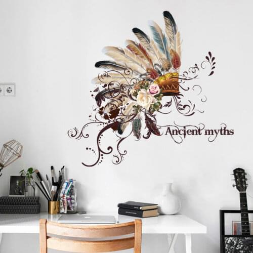 Chief Hat Wall Stickers Personality Personality Fashion Hallway Living Room TV Home Wall Decortion Waterproof Removable Decals