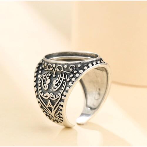 18*13mm 925 STERLING SILVER Semi Mount Bases Blanks base blank Pad ring Setting jewelry findings (without stone) A5424