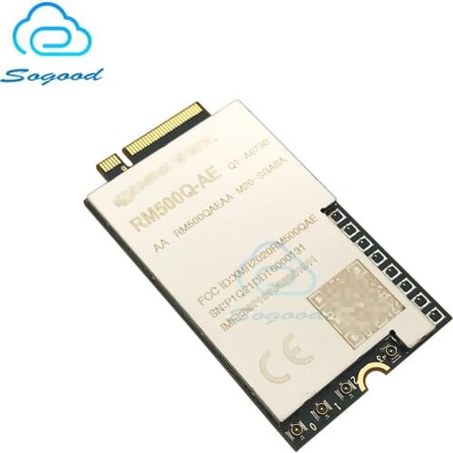 Quectel 5G RM500Q-AE sub-6GHz module LTE Cat16 GNSS MIMO Compatible with Quectel’s LTE-A Cat6 EM06 Cat12 EM12-G Cat16 EM160R-GL