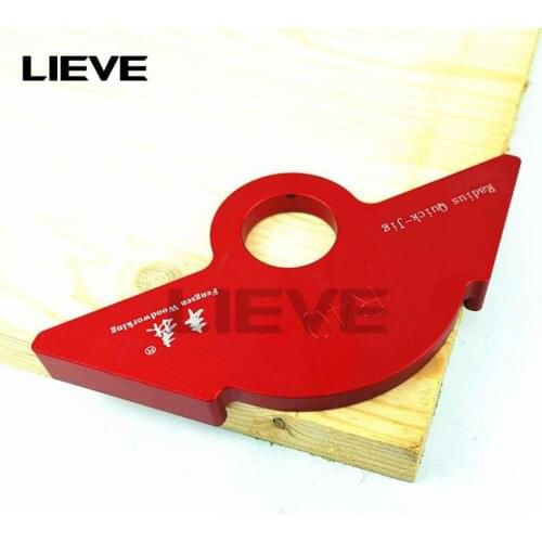 R20/30/40 Woodworking R Gauge Angle Arc Trimming Machine R Angle Arc Positioning Template Corner Jig for Router Table
