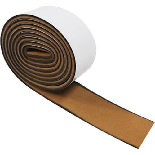 6mm Self-Adhesive Boat EVA Foam Teak Flooring Mat Faux Teak Decking Yacht Sheet Pad Stripe Waterproof 2400X57X6mm