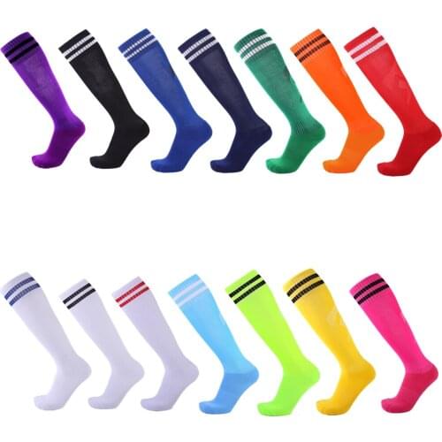 Adult Kids Sports Socks Running Football Woman Men Soccer Socks Breathable Thickened Anti-Slip Knee High Baseball Hockey Socks