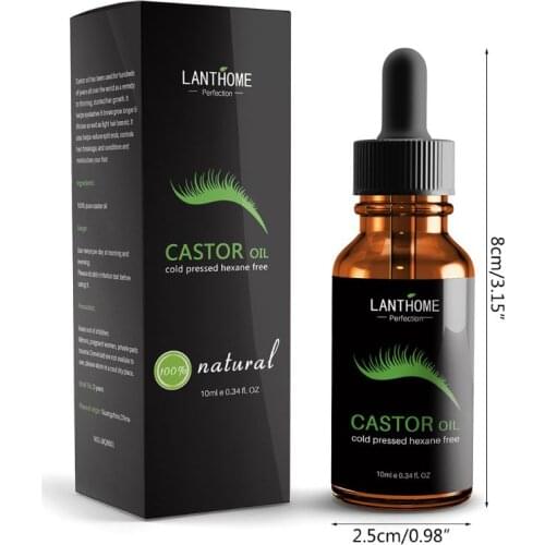Castor Oil Eyelash Growth Serum Hair Enhancer Reduce Loss Cream for Eyebrow Q0KD