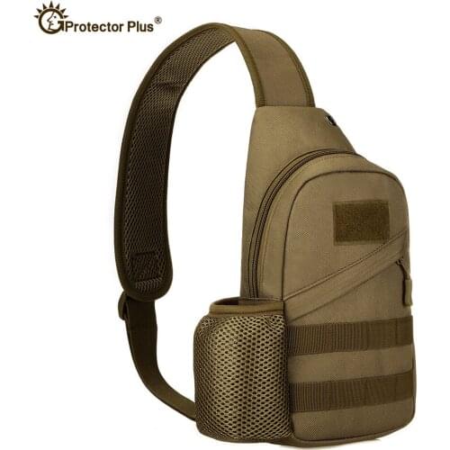 Tactical Outdoor Durable 1000D Nylon Sports Casual High Quality Single Shoulder Bag With USB Charging Chest Bag Unisex