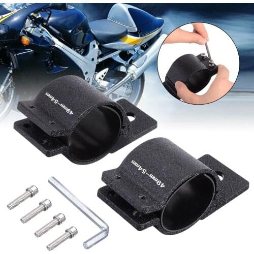 1Pair 49-54mm Motorcycle Fork Clamp Headlight Turn Signal Light Mount Holder Adjustable Bracket For Off-road ATV Scooter