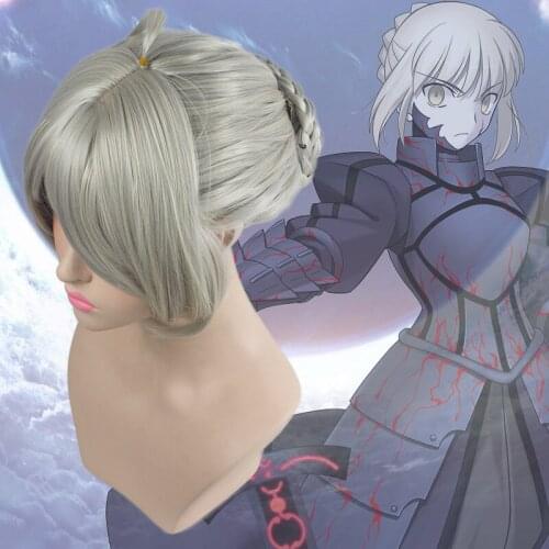1pcs Japan Saber Wig Fate/stay night Synthetic Hair Anime Cosplay Costume Accessories Decor Prop for Women Girl