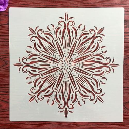 9 Style 30*30cm Mandala Geometry DIY Layering Stencils Wall Painting Scrapbook Coloring Embossing Album Decorative Template
