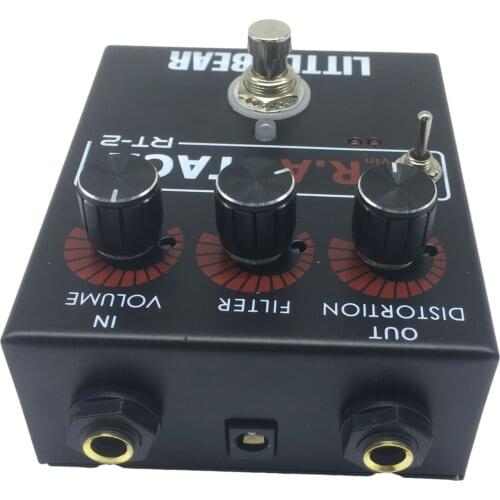 Aluminum 9V-12V Guitar Bass Distortion Effector Fuzz Pedal for Electric Guitars Instrument Parts Accessories Parts