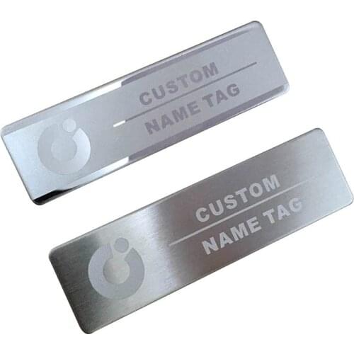 24pcs custom name tag name badge id business badge with magnet back