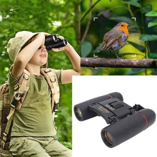 Outdoor Compact Binoculars 30*60 Zoom Telescope Foldable Day Night Vision Slight telescope mountaineering accessories New A30610